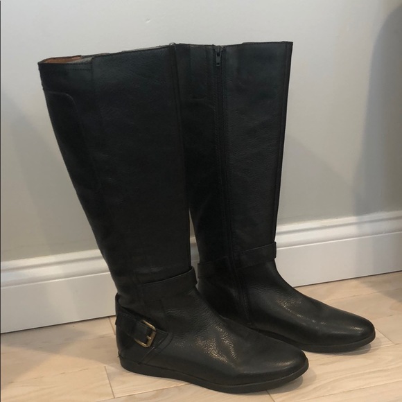 Nine West Shoes - Nine West black leather riding boots